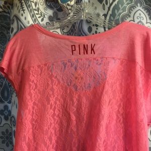 Victoria’s Secret Pink lace back top XS NWT